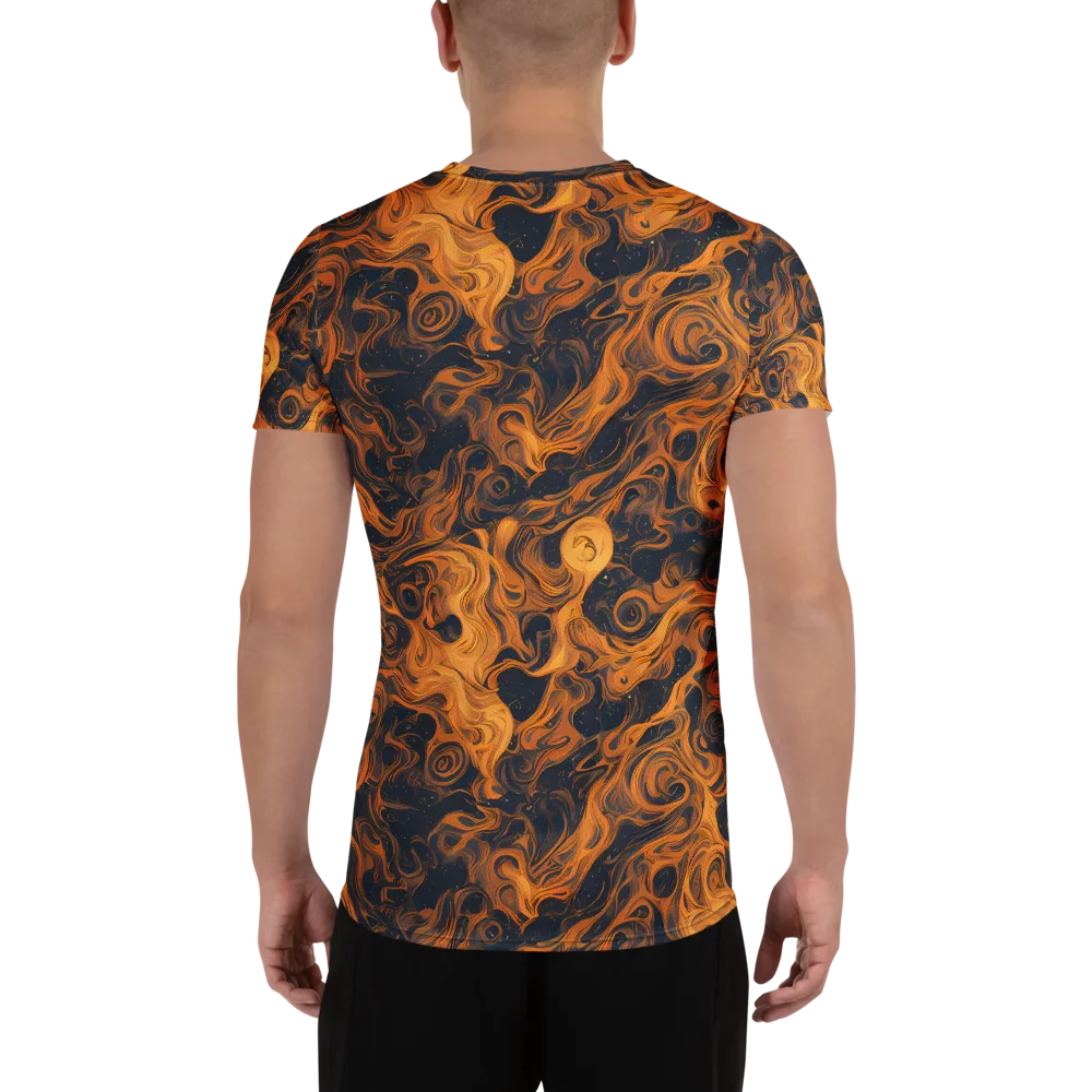 Burnished Orbit on Men's Athletic T-Shirt — Back