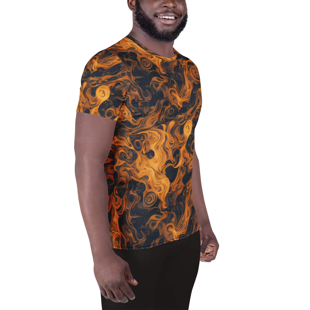 Burnished Orbit on Men's Athletic T-Shirt — Right