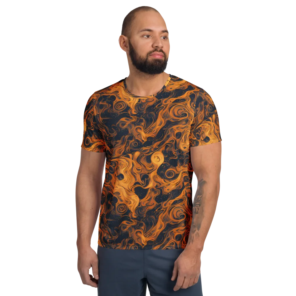 Burnished Orbit on Men's Athletic T-Shirt — Front