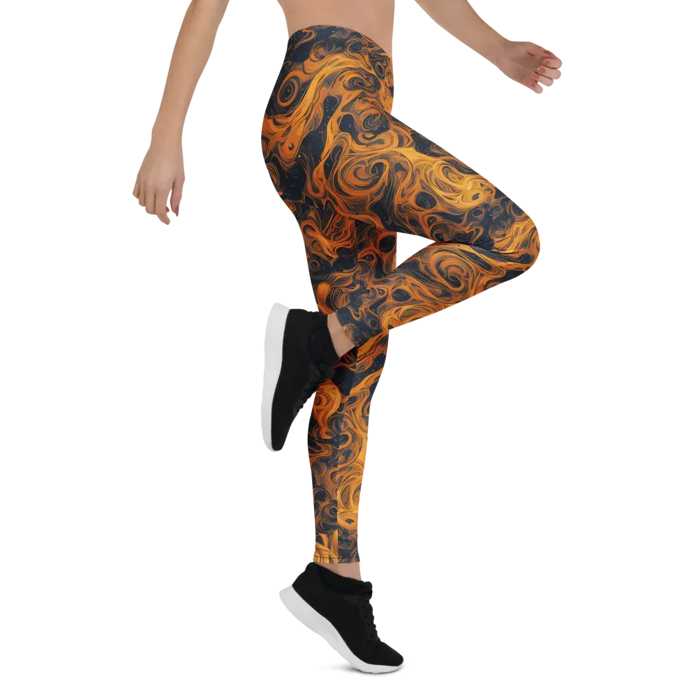 Burnished Orbit on Leggings — Right