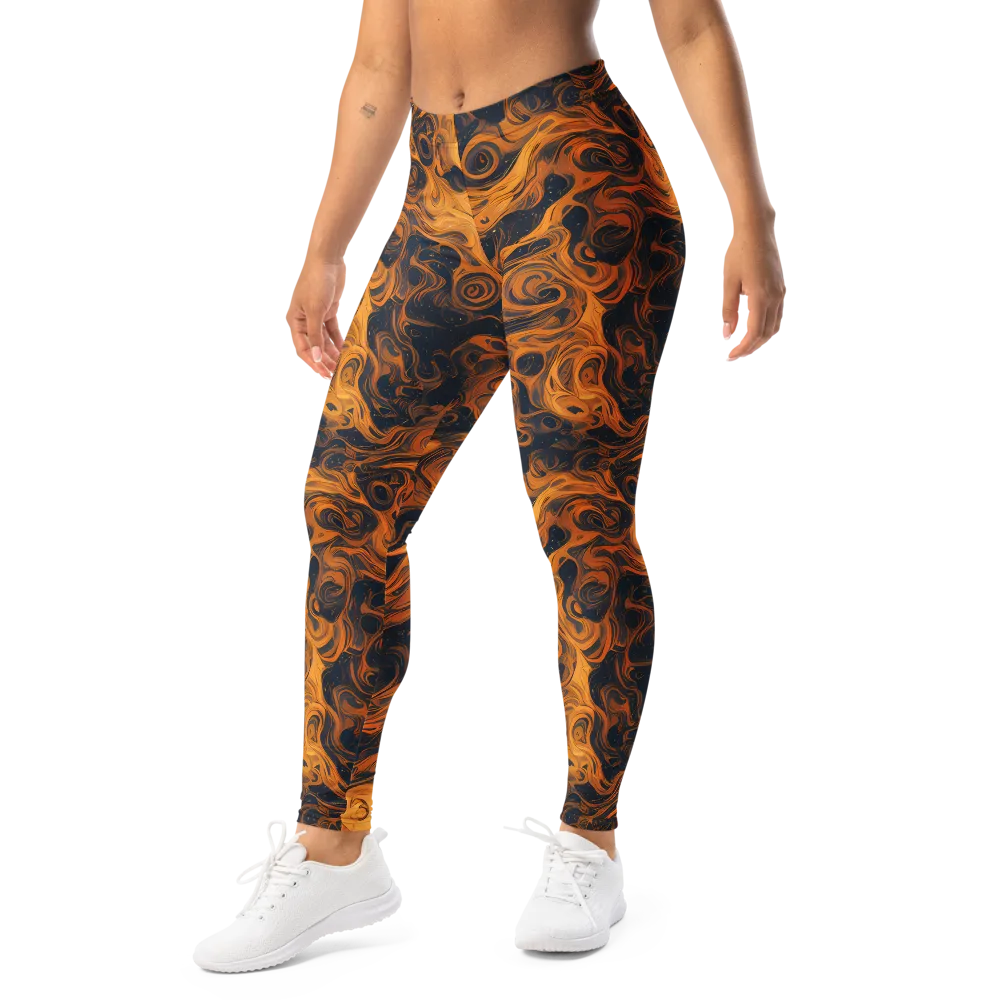 Burnished Orbit on Leggings — Left Front