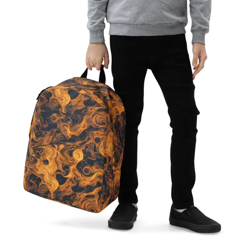 Burnished Orbit on a Minimalist Backpack