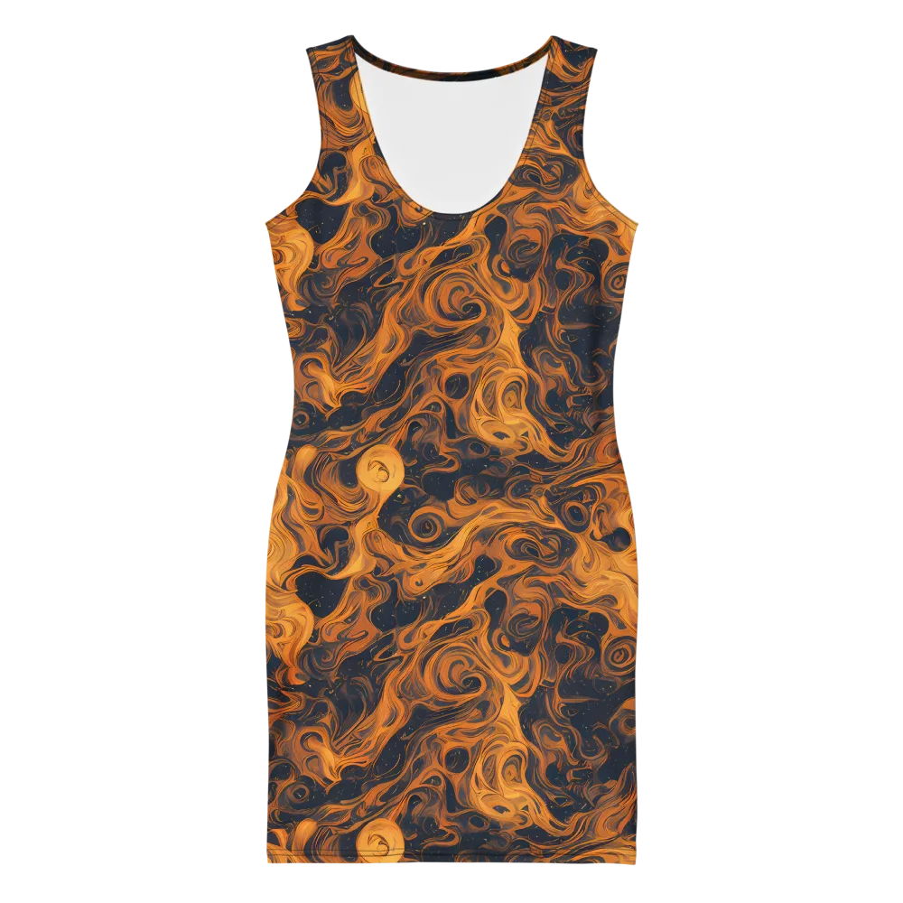 Burnished Orbit on Bodycon Dress — Front
