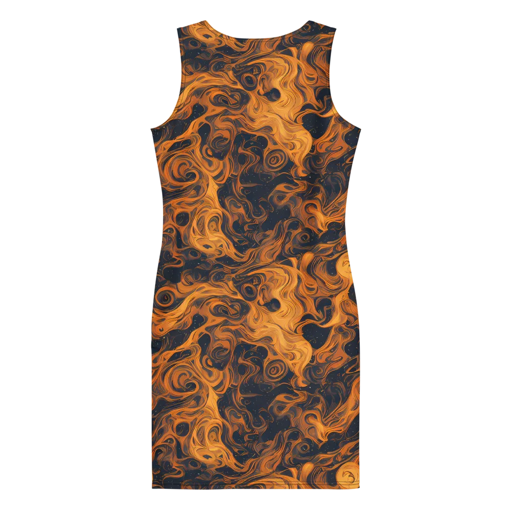 Burnished Orbit on Bodycon Dress — Back