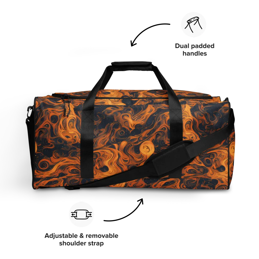 Burnished Orbit on Duffle Bag — Front