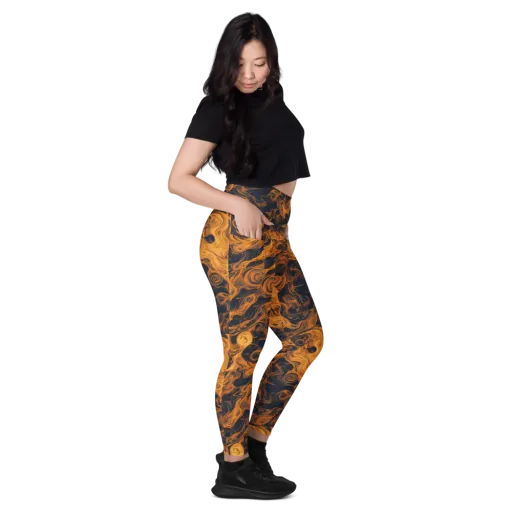 Burnished Orbit on a Leggings with Pockets