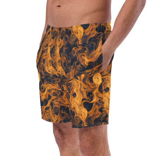 Burnished Orbit on a Swim Trunks