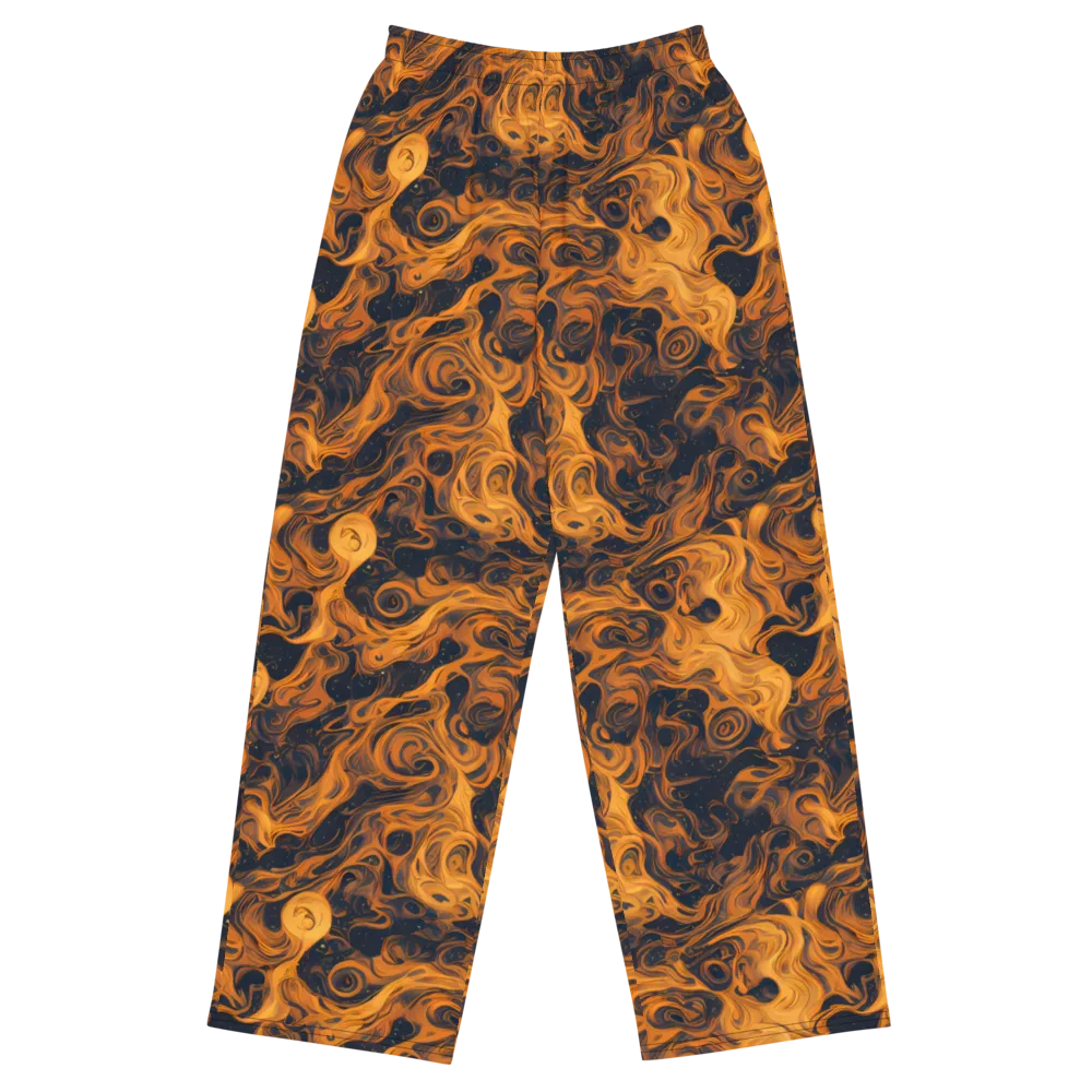 Burnished Orbit on Wide-Leg Pants — Front