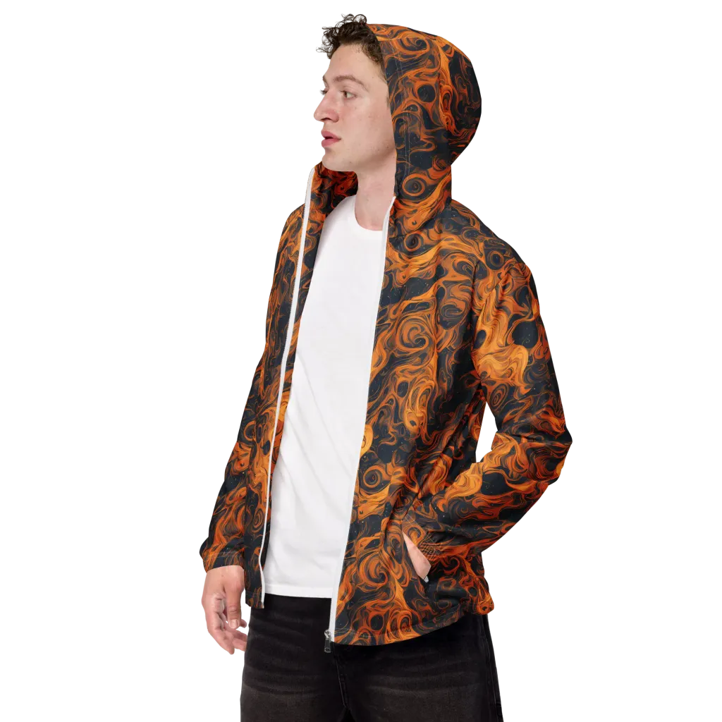 Burnished Orbit on Men's Windbreaker — Left Front