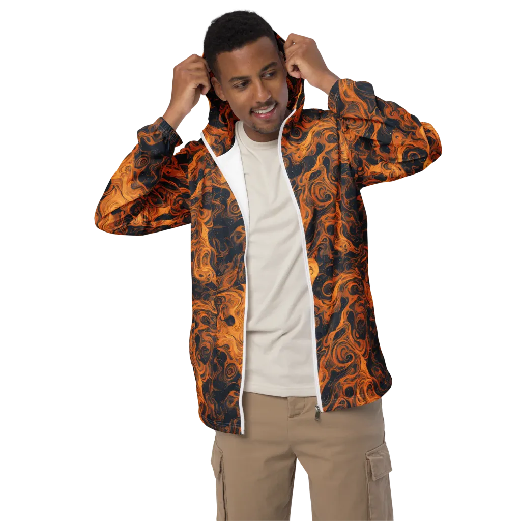 Burnished Orbit on Men's Windbreaker — Front