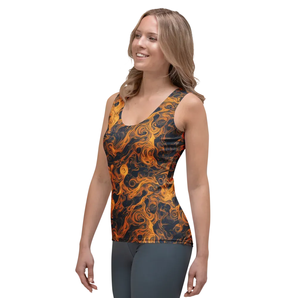 Burnished Orbit on Women's Tank Top — Left Front