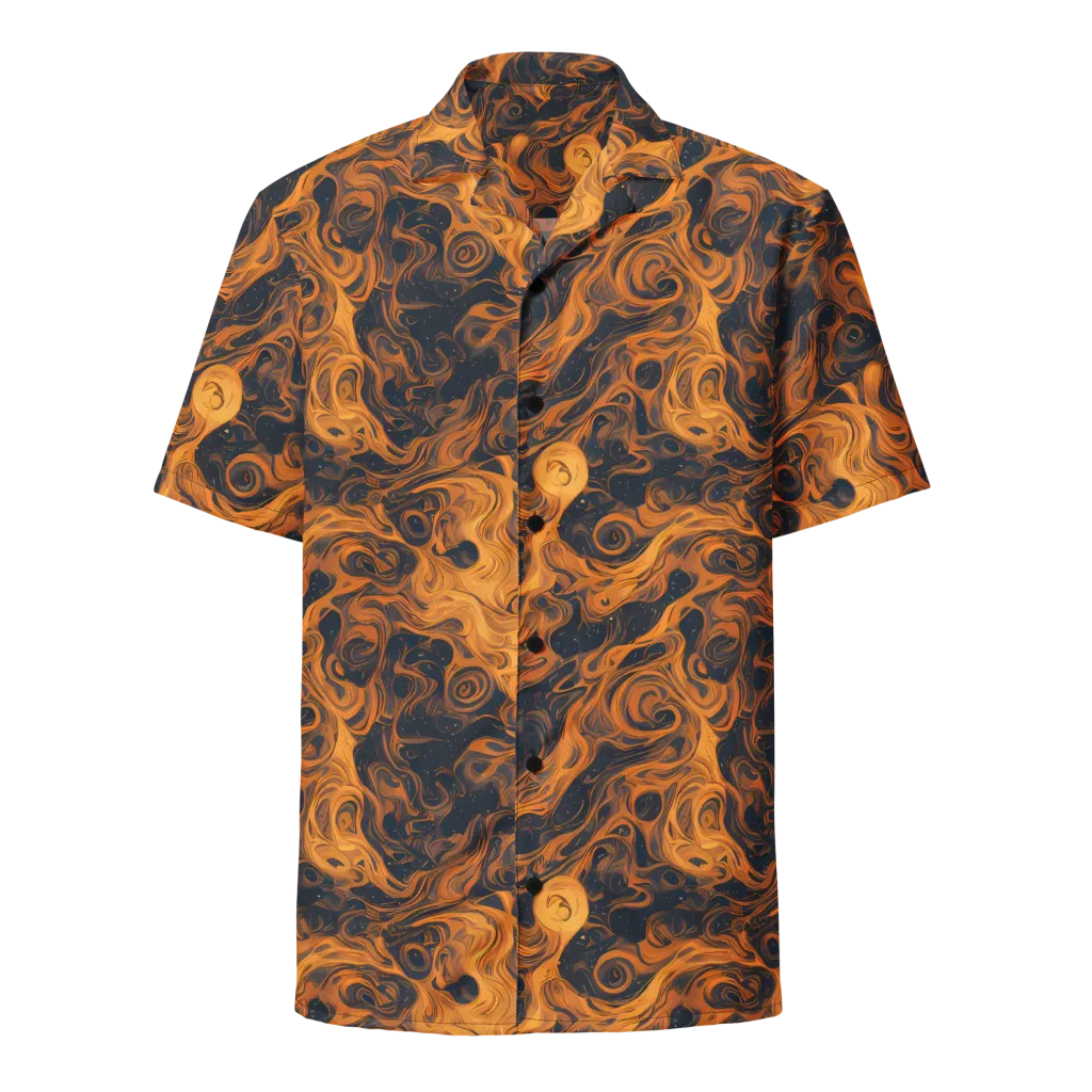 Burnished Orbit on Button Shirt — Front