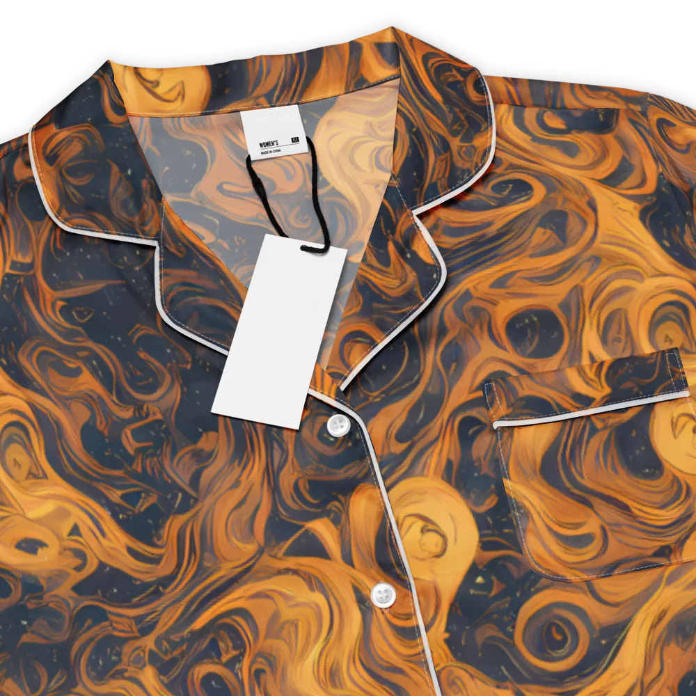 Burnished Orbit on Women's Short Sleeve Pajama Top — Product details