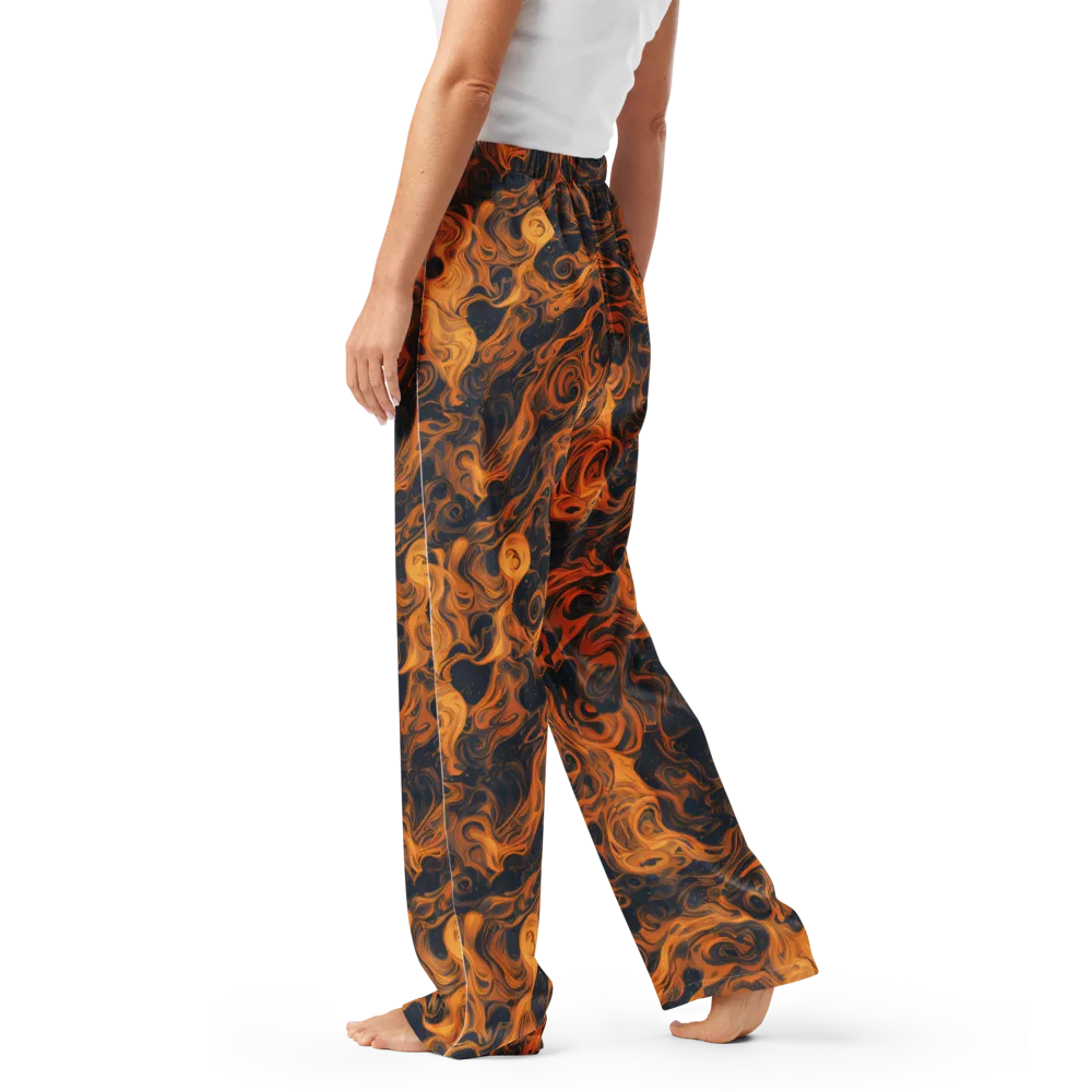 Burnished Orbit on Women's Pajama Pants — Left