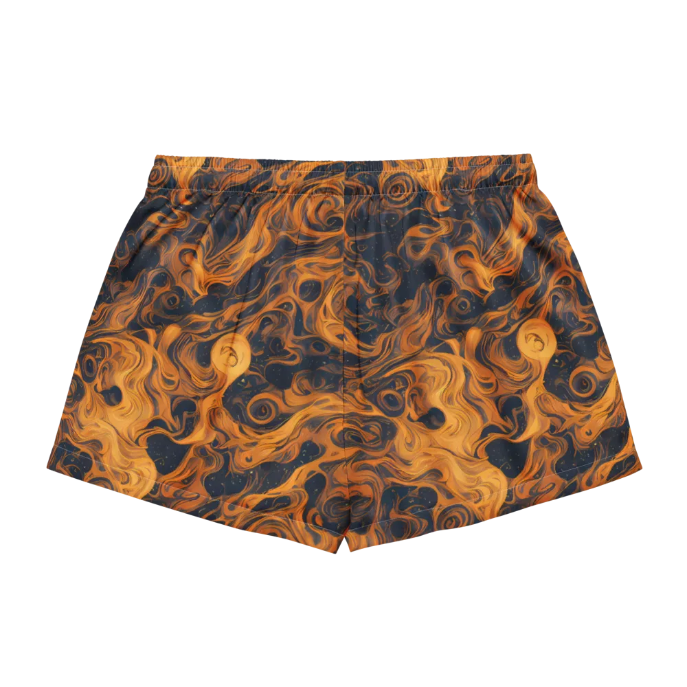 Burnished Orbit on Women's Pajama Shorts — Back