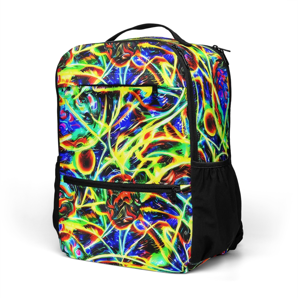 Luminous Overgrowth on Utility Backpack — Left Front