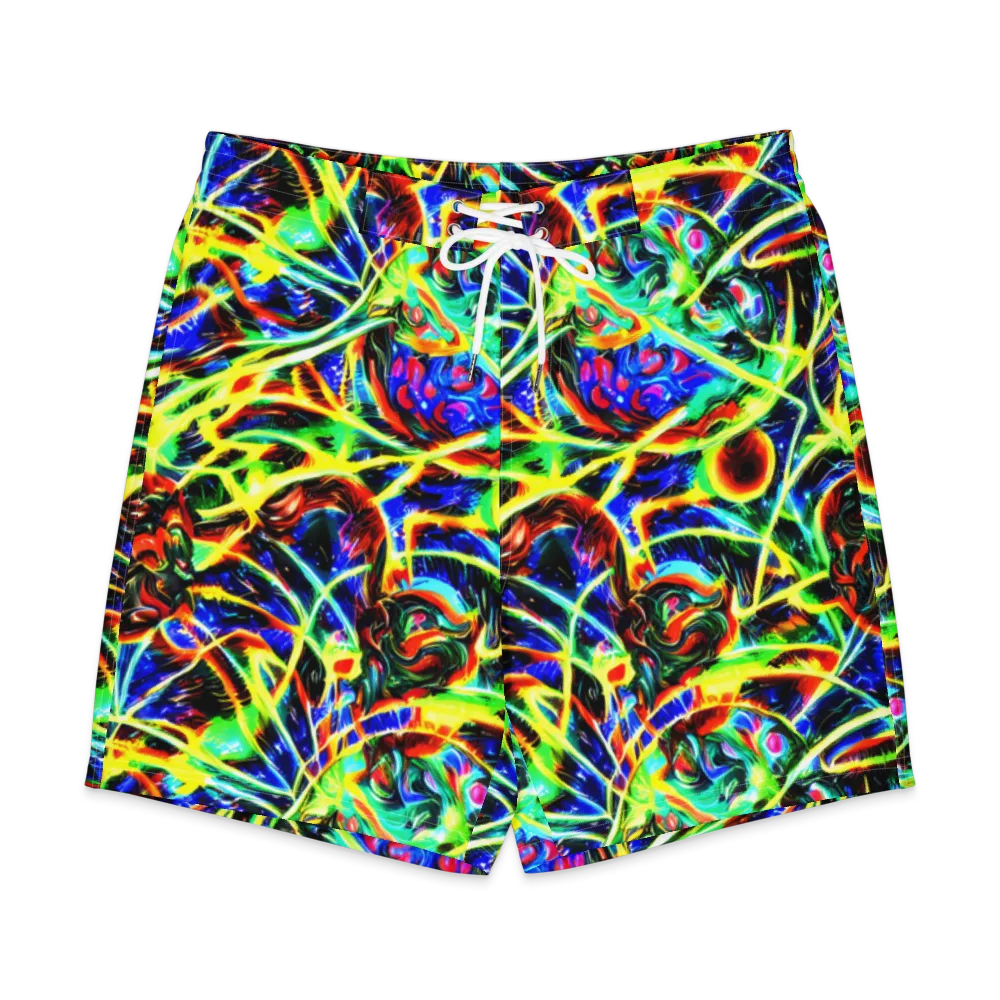 Luminous Overgrowth on Men's Board Shorts — Front