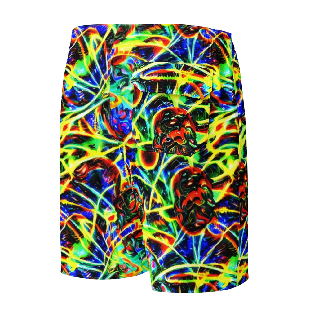 Luminous Overgrowth on Men's Board Shorts — Back