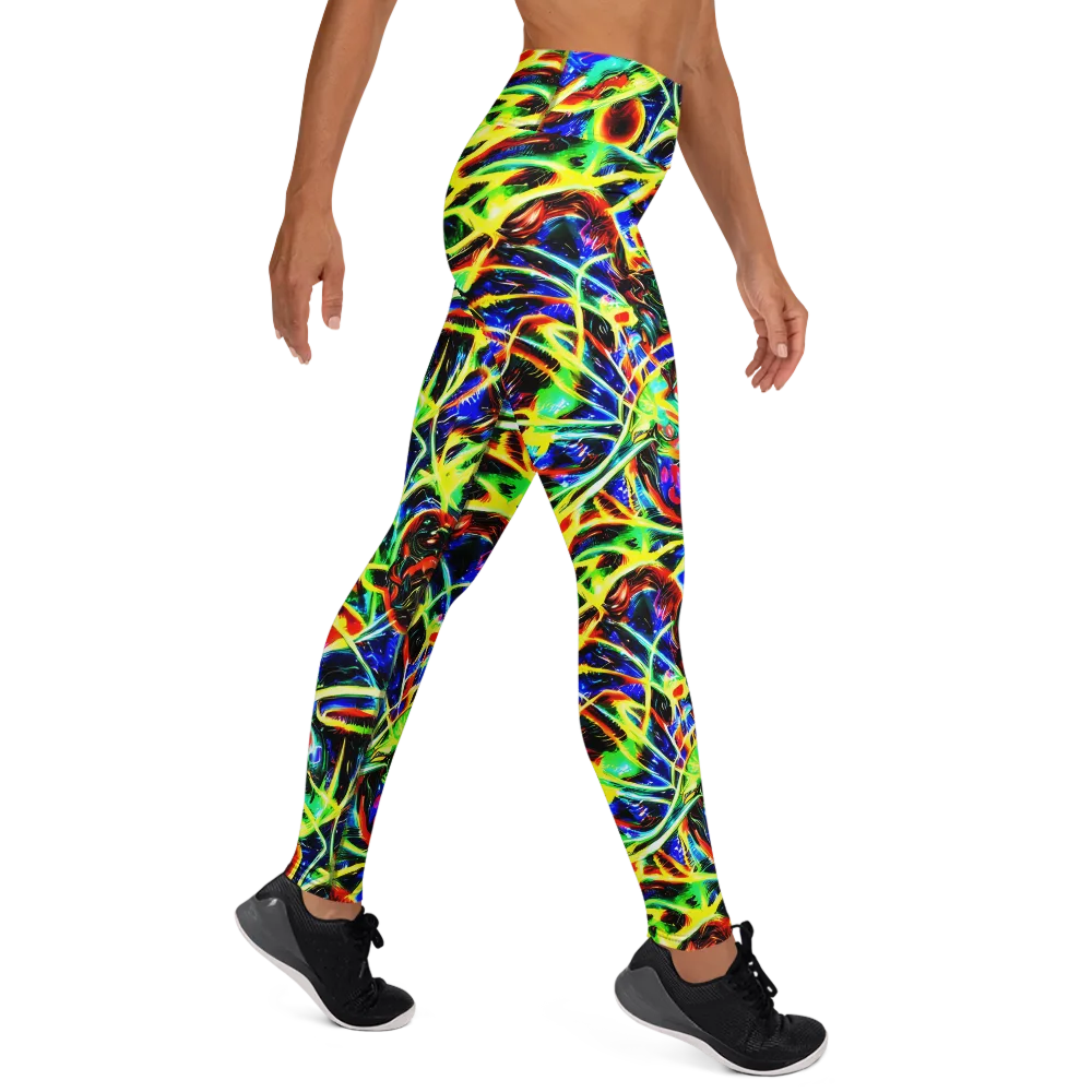 Luminous Overgrowth on Yoga Leggings — Right