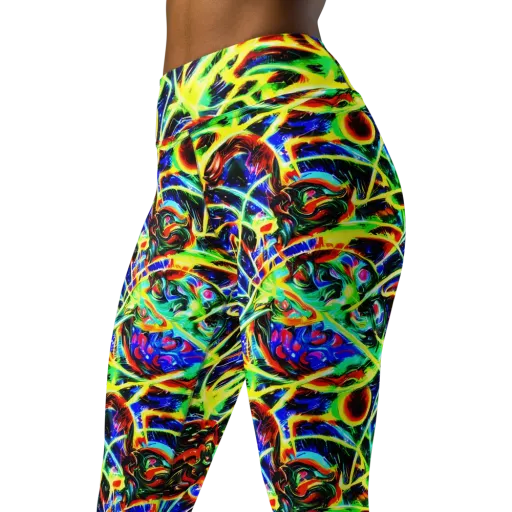 Luminous Overgrowth on a Yoga Leggings