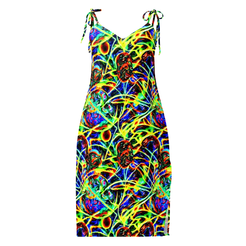 Luminous Overgrowth on Slip Dress — Front