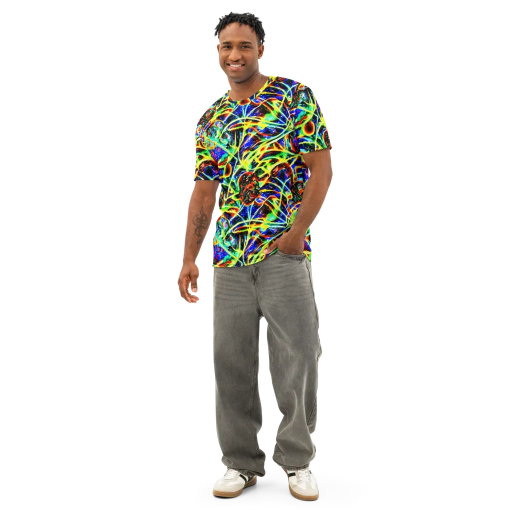 Luminous Overgrowth on Men's Cotton Crew Neck T-Shirt — Front