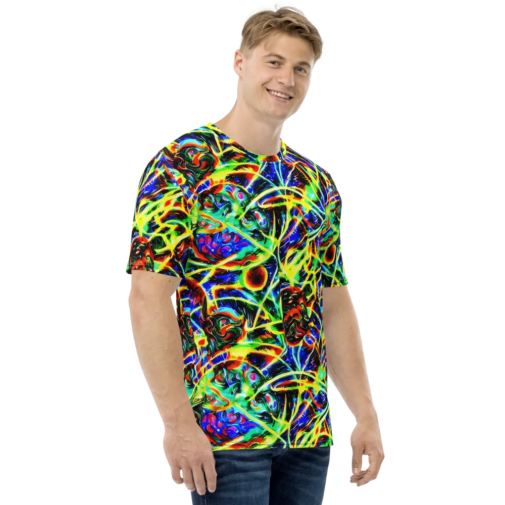 Luminous Overgrowth on Men's Crew Neck T-Shirt — Right