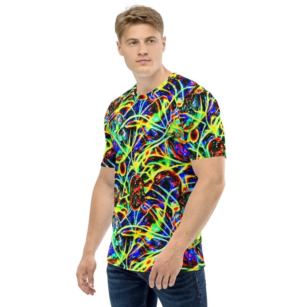 Luminous Overgrowth on Men's Crew Neck T-Shirt — Left