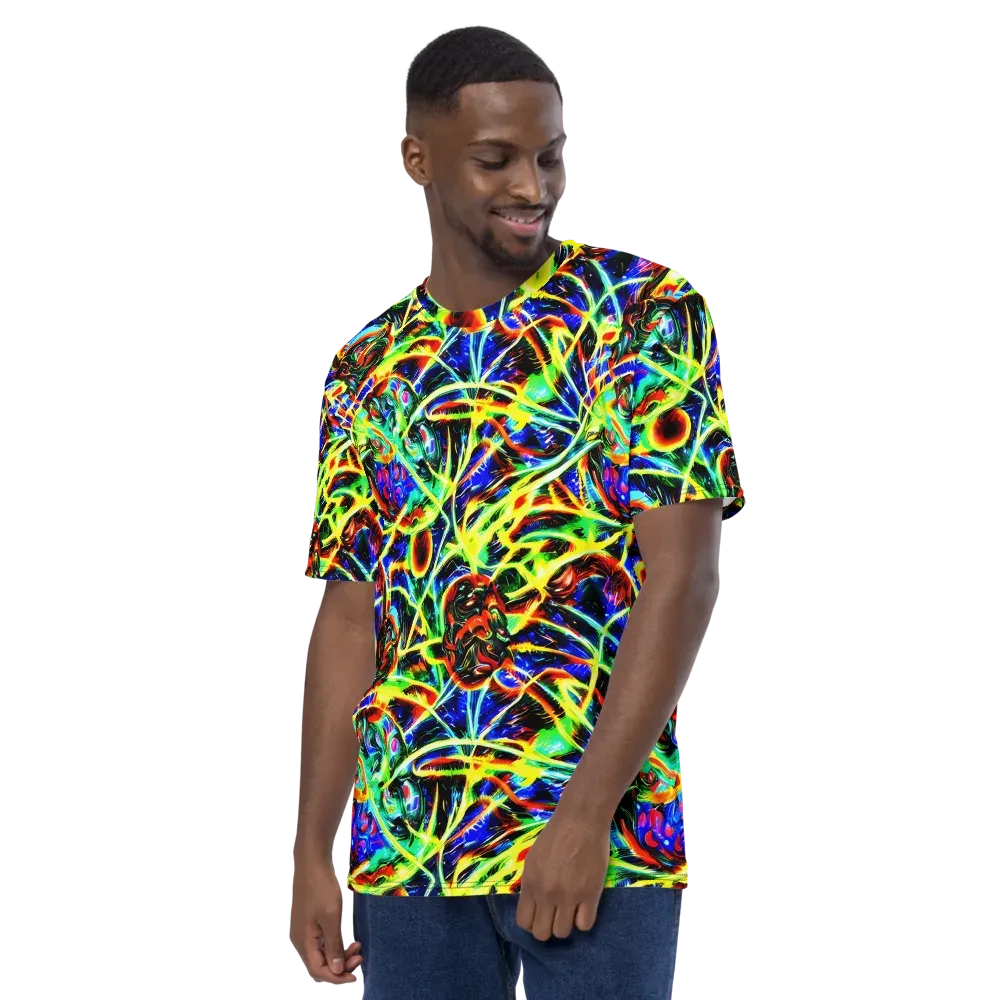 Luminous Overgrowth on Men's Crew Neck T-Shirt — Left