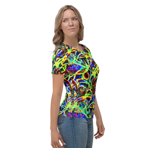 Luminous Overgrowth on a Women's Crew Neck T-Shirt