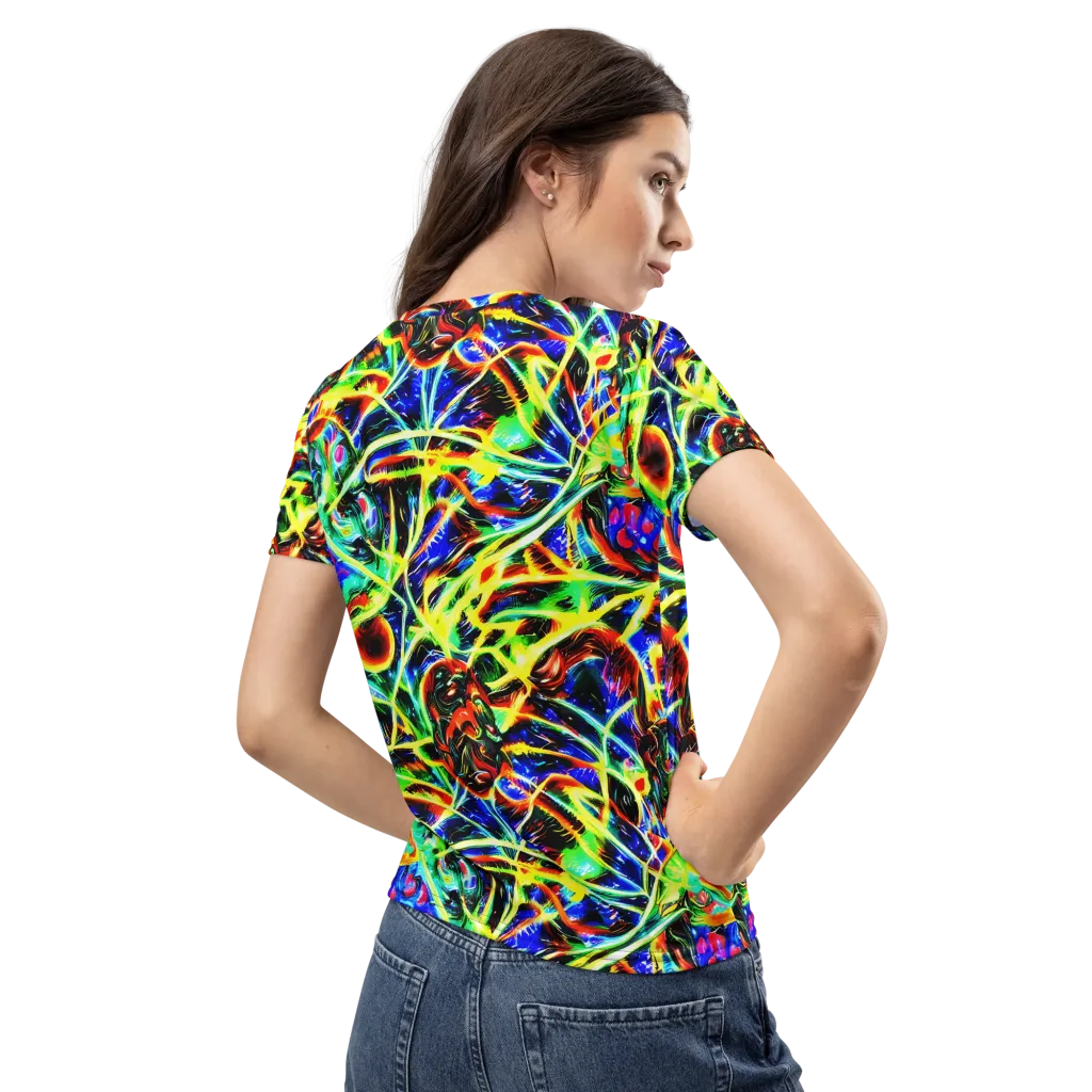 Luminous Overgrowth on Women's Crew Neck T-Shirt — Back