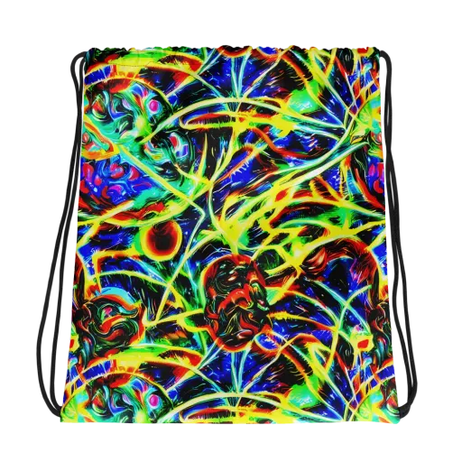 Luminous Overgrowth on a Drawstring Bag