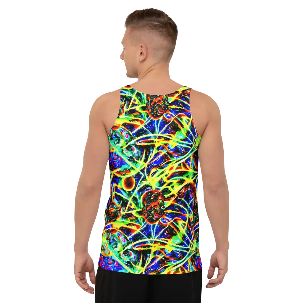 Luminous Overgrowth on Men's Tank Top — Back