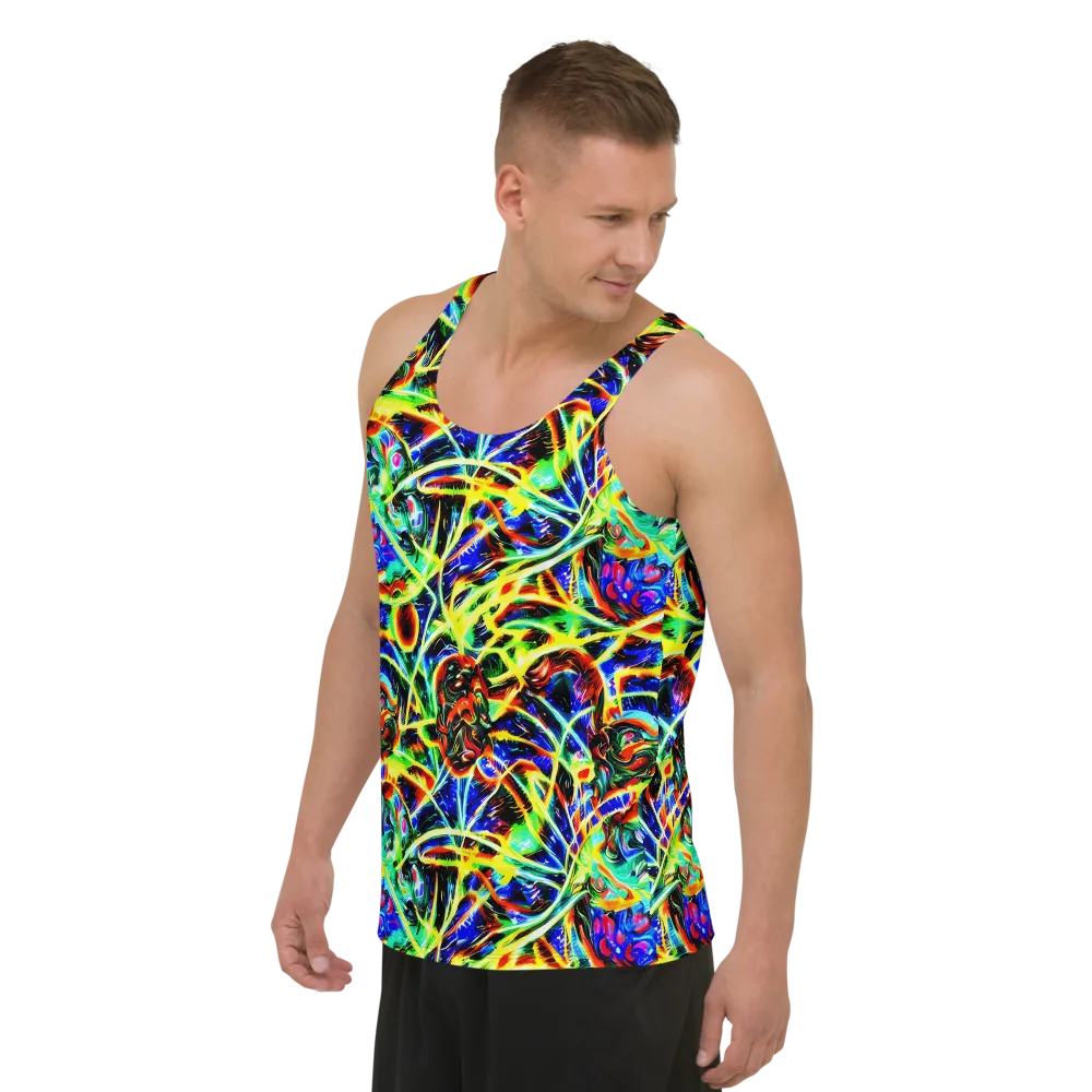 Luminous Overgrowth on Men's Tank Top — Left Front