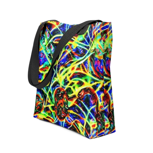 Luminous Overgrowth on a Tote Bag