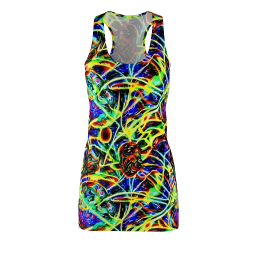 Luminous Overgrowth on a Racerback Dress