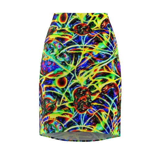 Luminous Overgrowth on a Pencil Skirt