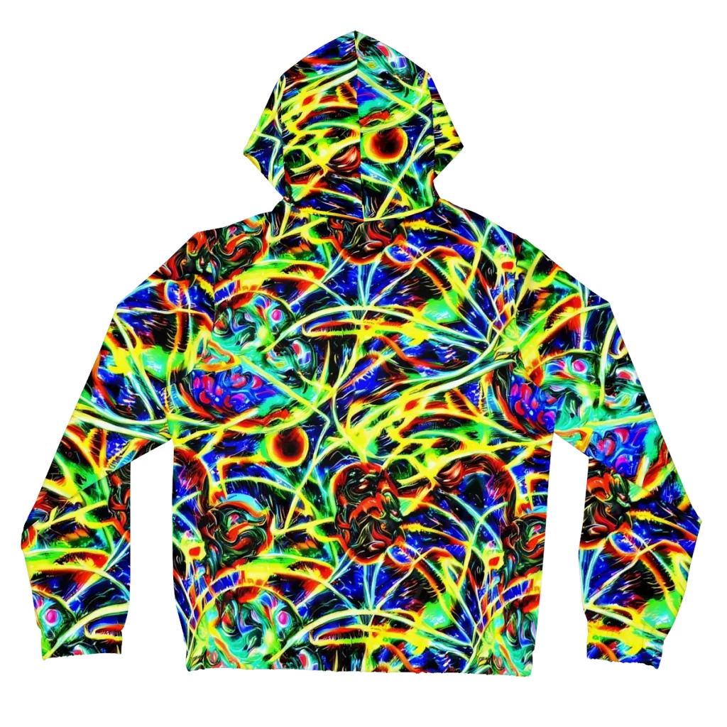 Luminous Overgrowth on Women's Full-Zip Hoodie — Back