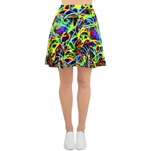 Luminous Overgrowth on a Skater Skirt
