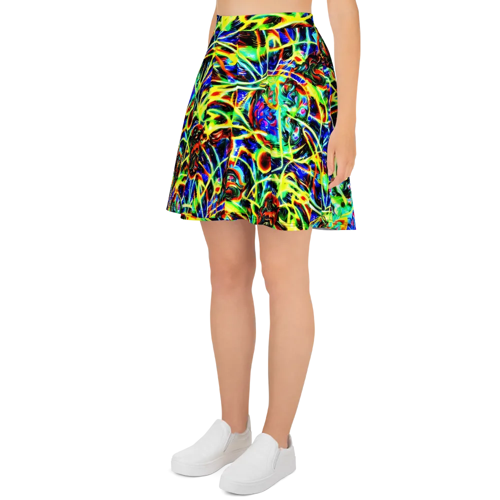 Luminous Overgrowth on Skater Skirt — Left