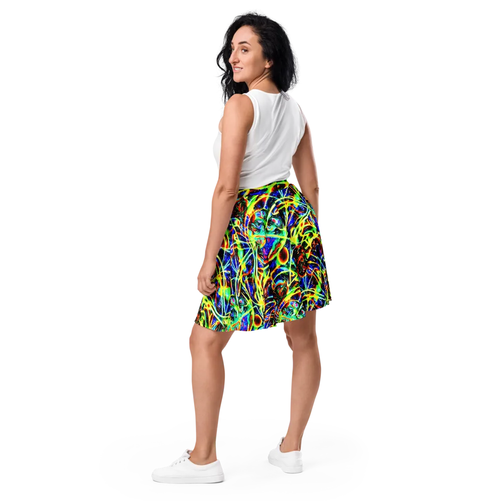 Luminous Overgrowth on Skater Skirt — Back
