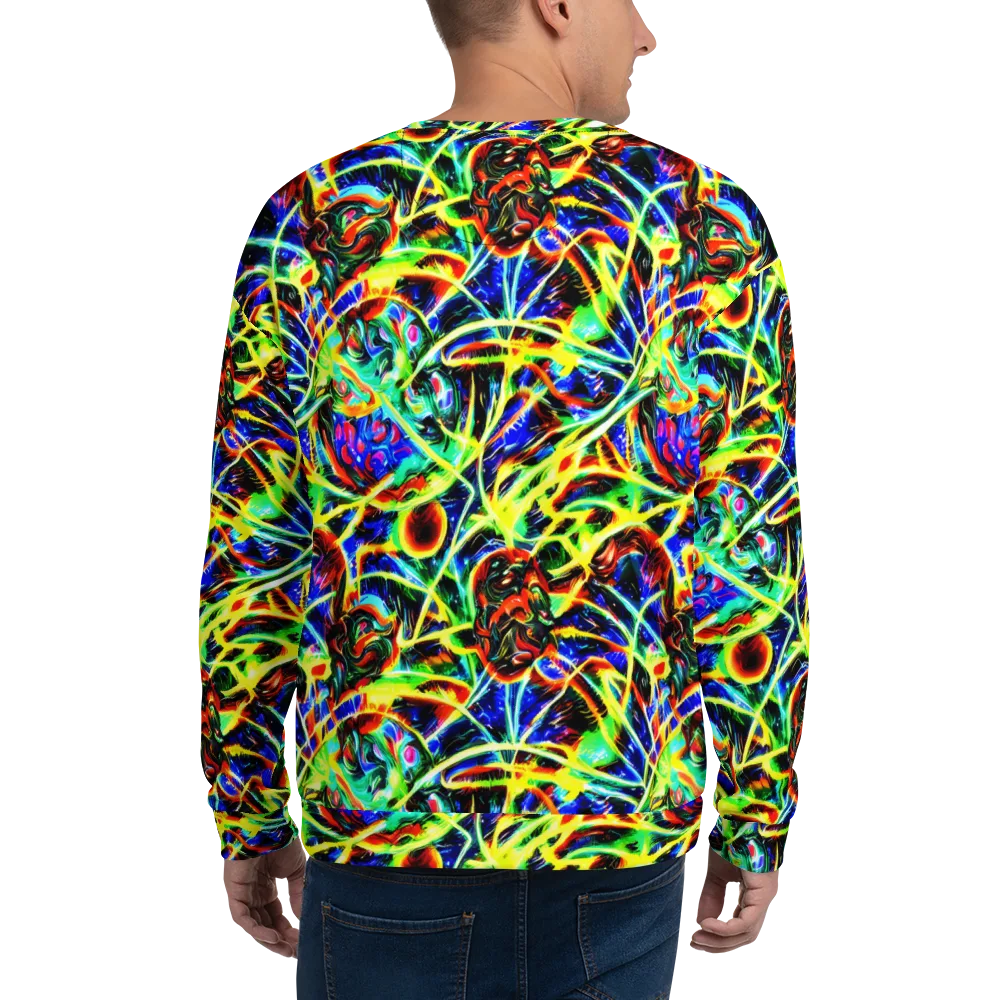 Luminous Overgrowth on Sweatshirt — Back