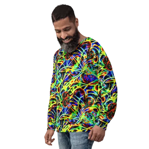 Luminous Overgrowth on a Sweatshirt