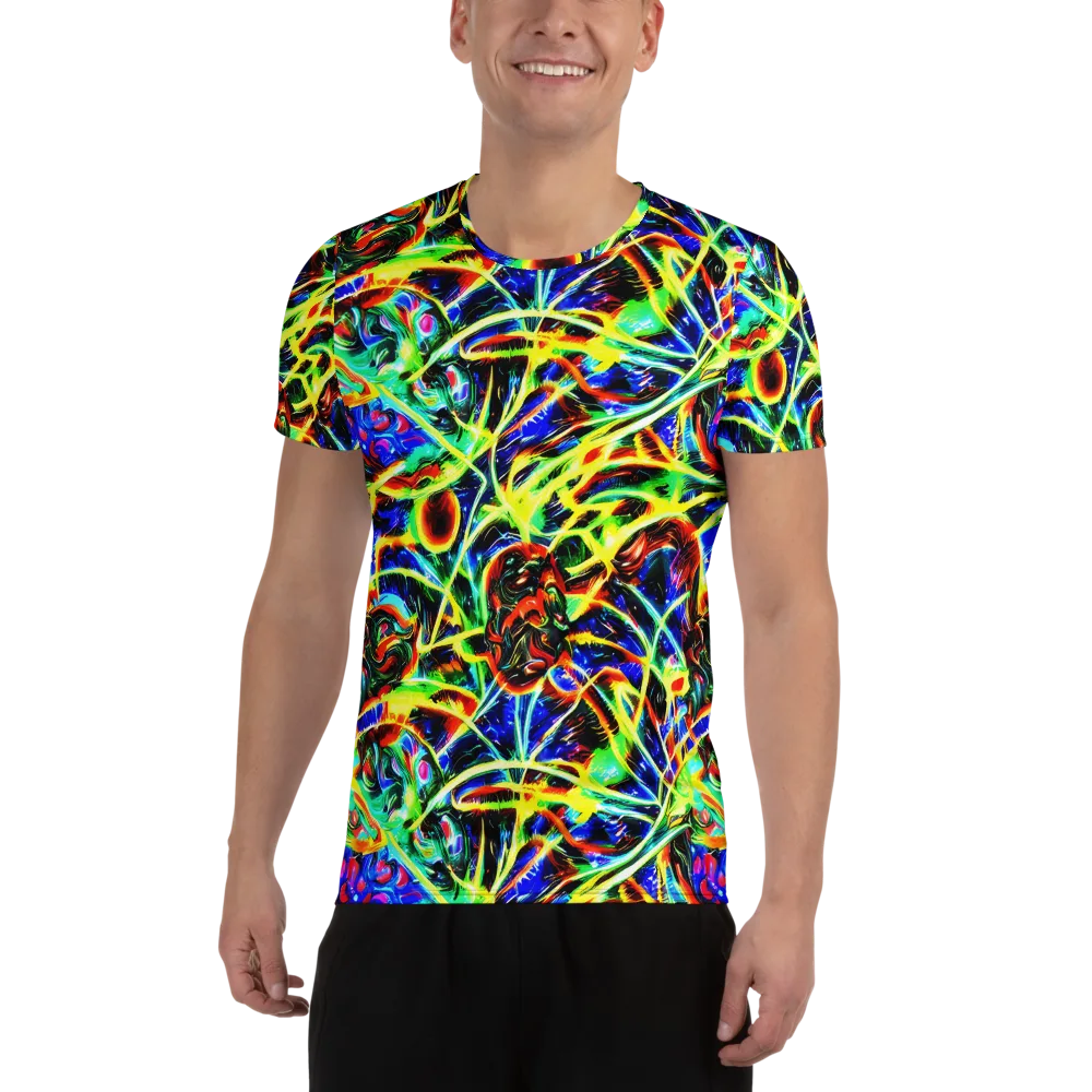 Luminous Overgrowth on Men's Athletic T-Shirt — Front