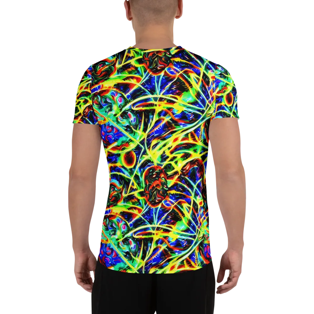 Luminous Overgrowth on Men's Athletic T-Shirt — Back