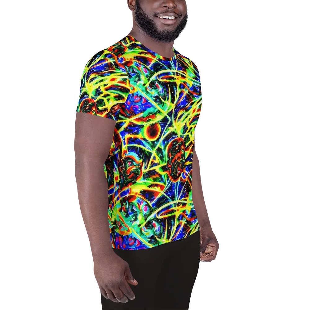 Luminous Overgrowth on Men's Athletic T-Shirt — Right