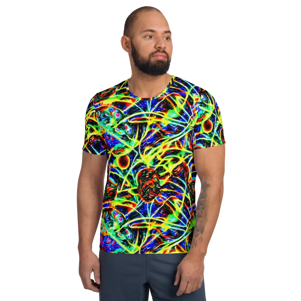 Luminous Overgrowth on Men's Athletic T-Shirt — Front