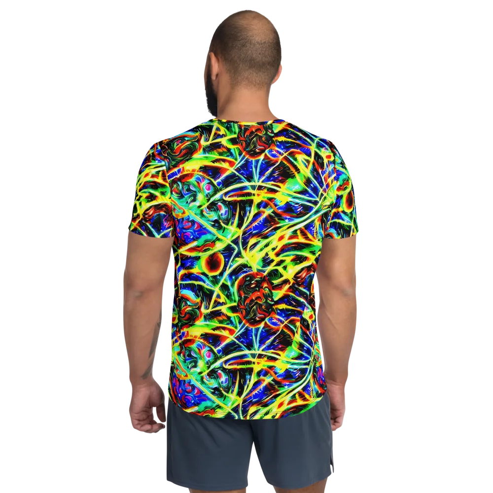 Luminous Overgrowth on Men's Athletic T-Shirt — Back