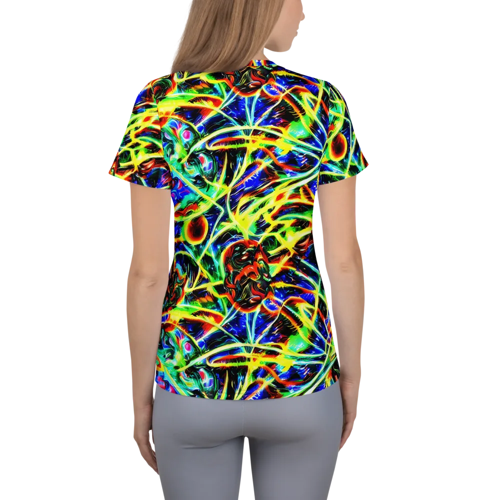 Luminous Overgrowth on Women's Athletic T-Shirt — Back