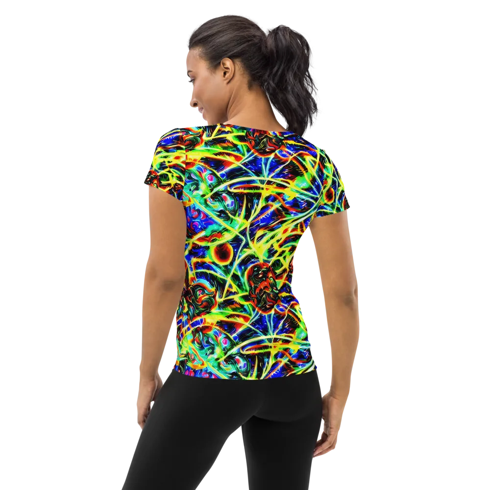 Luminous Overgrowth on Women's Athletic T-Shirt — Back
